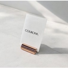 실버 로즈골드 메탈 메모 홀더 명함꽂이, 1개