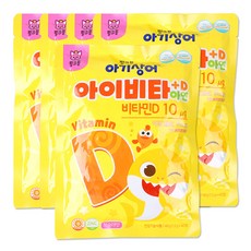 태양생활건강 핑크퐁 아기상어 아이비타+D 아연 48g, 40정, 5개
