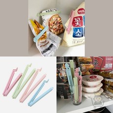마켓보스 클립형 과자 봉투 밀봉집게 5개 밀폐클립