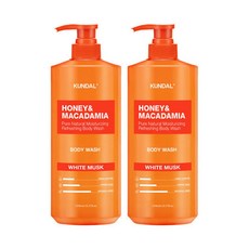 퓨어 바디워시 화이트머스크 1058ml 2개 / 36시간 향기 지속, 1.058L