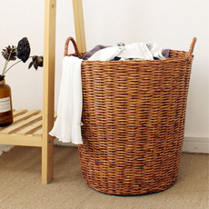 빨래 바구니 대형 라탄 세탁함 수건 보관 정리 플라스틱, B1 힐링 라탄 바스켓 2240 (대)