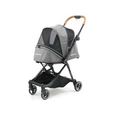 Gen7pets 輕旅三折寵物推車 車體輕巧移動方便 前輪可360度旋轉 寵物推車, 灰色, 1個