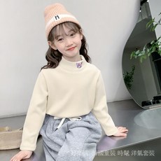 高品質 女童冬季加厚加絨打底衫2025兒童冬裝中大童內搭保暖女孩德絨 UXT4