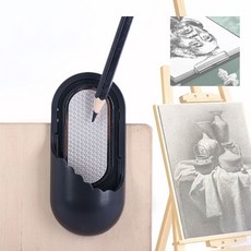 갈이 미술생 연마기 스케치 심갈기 집게식 연필심 21841EA 1(EA), 블랙1p