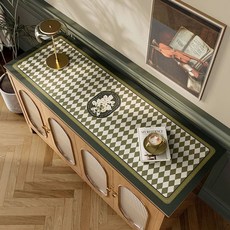 테이블 패드 러너 가죽 북유럽 덮개 콘솔 매트 깔개 서랍장러너, A. 샬롯 향수, Q. 45240cm, Q. 45240cm