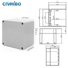 케이스 우퍼 인클로저 듀얼 미로형 자작 멀티미디어 튜닝, 120 x 120x90 그레이 뚜껑, 기본 모델명/품번