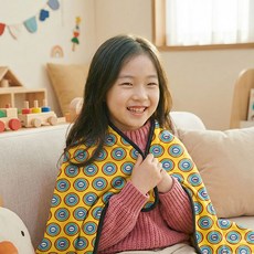 1+1이불 담요 블랭킷 보들보들 극세사안감 면100% 무릎담요