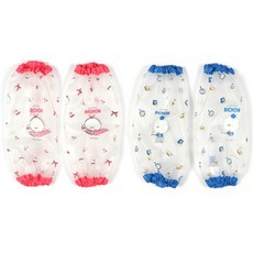 547 비숑 방수팔토시 / 무독성 투명원단 모닝글로리, 블루