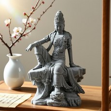 수월관음상 불상 부처상 부처님 불교 용품 장식품 인테리어, 수월관음상 소형, 1개