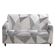 彈力沙發套 送抱枕套 - 高彈性防塵耐磨沙發保護套組，多款顏色可選, 三角摩卡, 1個