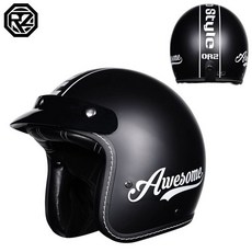 쏘픽 레트로 복고풍 반모 경량 귀보호대 오픈페이스 라이딩