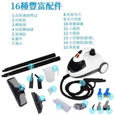 SAIWEI 蒸氣清潔機 高溫殺菌消毒 內裝清洗機, 白色110V （代理版）