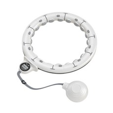 스마트 훌라후프 복부 헬스 다이어트 여성 남성 슬림운동기구 뱃살훌라후프, 1개, 화이트, 1.8kg