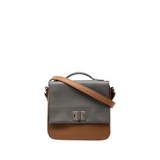 프라다 중고 2000-2025 바이컬러 시티 송아지 사첼 백