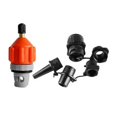 풍선 SUP 펌프 어댑터 공기 펌프 변환기 풍선 보트 패들 보드 카약 침대용 공기 밸브 노즐이 있는 다기능 Sup, 주황색