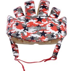 KIDS PARK 歐美升級款嬰兒學步防撞帽, 1個, F迷彩紅