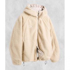 디미트리블랙 쉐르파 플리스 슬래쉬 후드 자켓_베이지 251433