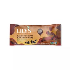LILY'S 素食烘焙用黑巧克力豆, 1包, 255g