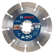 BOSCH DBSX04502 11.4cm(4-1/2인치) X-Lock 프리미엄 분할 림 다이아몬드 블레이드 | 5배 빠른 변경 긴 수명 콘크리트 벽돌 블록 및 표준 앵글, XLOCK_179881, 4-1/2" DIAMETER, Premium