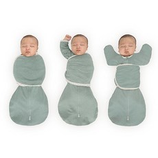 SwaddleDesigns 6방향 Omni Swaddle Sack® 신생아용 팔걸이 포대기 깜짝 반사를 진정시키는 더 많은 옵션 수면 개선 쉬운 전환 아기 수면 주머니, 헤더 경옥