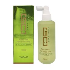WAJASS 威傑士 SC8頭皮養護液 150ml，草本養護，活絡髮根，強健髮絲, 1個, 150ml