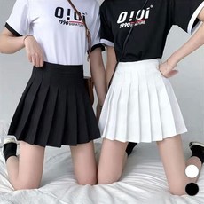 여성 하이웨스트 플리츠 테니스 스커트 LM-0004K*SE