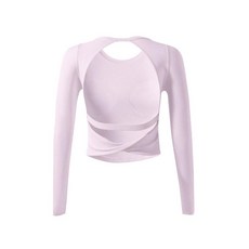 여성용 긴팔 요가복 세트 브라 패드 포함 필라테스 운동복