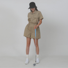 수아무아 자체제작 골프 웨어 여성 반팔 점프수트