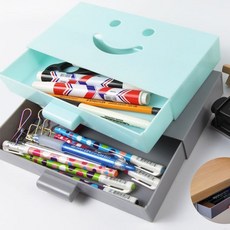 책상밑 슬라이딩 가로형 부착형 볼펜 소품 서랍 1P, 없음