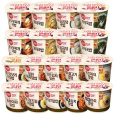 CJ 햇반 컵반 컵밥 덮밥 비빔밥 국밥 프리미엄 18종 구성 세트 18개, 166g