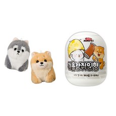 귀욤강쥐인형 아기강아지 인형, 1개, 색상혼합