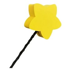 노란 별 모양 차량 안테나 토퍼 주차장에서 찾기 쉬운 볼 외부 액세서리, 자동차 안테나 인형 공 지붕 꾸미기 노란 하트 모양 별