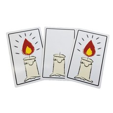 살아나는 초 카드 마술 도구 난이도 쉬움, 1개