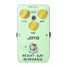 쿠쿠스토어 JOYO JF-25 BRIGHT DAY OVERDRIVE 빈티지 블루스 오버드라이브 기타 이펙트 페달 모던 & 톤 트, 02 JF-25, 01 CHINA