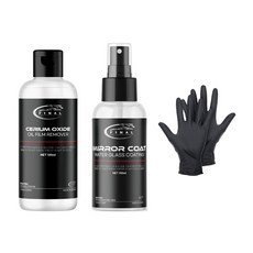 FINAL 유막제거제 + 미러코트 + 니트릴 장갑 2매 세트, 1세트