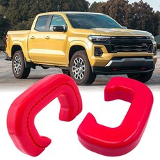 맞춤형 견인 후크 커버 2023-2025 쉐보레 콜로라도 Z71 ZR2 GMC 캐니언 히치 2023 2024 2025 액세서리와 호환 (레드) 233475, 맞춤형 견인 후크 커버 2023-2025 쉐보레 콜로라