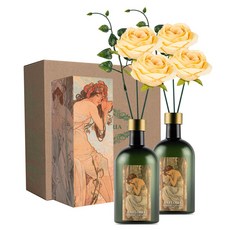라플로리아 꽃 디퓨저, 2개, 500ml, S6.다시한번힘내요향/B13.장미-L12/옐로우