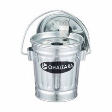 OBAKETSU ohaizara 手工桌上型 帶蓋造型 防風不鏽鋼 煙灰缸 0.35L, 銀色,單入, 1個