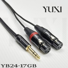 雙併 Y型線 音源轉接線 雙XLR母轉6.3 TS TRS 6.3mm TRS TS 轉 雙XLR母 6.5mm Y型線, 1個, 6.3 TRS立體 轉 雙XLR母,總長度10米 含雙邊頭 單條