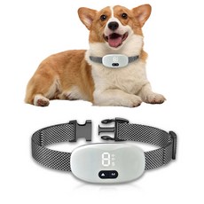 Garrl 강아지 짖음방지기 전기목걸이 개짖음방지 충전식 방수, 1개, 화이트 1개, 화이트