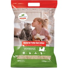 Eco Clean 艾可 草本輕質型 豆腐貓砂 超細緻顆粒 快速吸水 凝結力強, 1個, 馬鞭草-2.8kg (三包請選宅配)