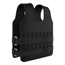 可調節負重背心, 黑色, 20kg