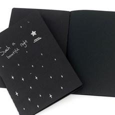 늘찬몰 무지 블랙 노트 캘리그라피노트