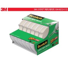 3M 잘찢어지는 라벨링가능 매직테이프 12mm 11M 6개 접착력우수 미술작업