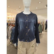 비꼴리끄 데님 카라리스 재킷 B253DJ2051_s 660099