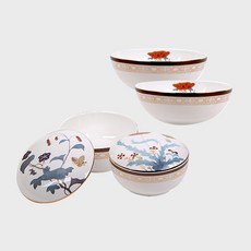 한국도자기 초충도 단반상기 6p