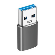 【ZA 喆安】USB3.2 Gen2 10G Type-A公 to C母OTG轉接頭 適用iPhone/手機/平板/筆電, 灰色, 1個