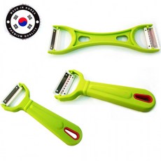 국산 에비앙 감자칼 핸드채칼 2in1 세트제품 채칼 칼, 1개, 국산 에비앙 감자칼(랜덤)