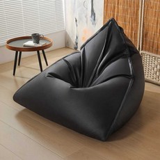 가죽빈백 쇼파 소파 쿠션 풋스툴 의자 좌식 야외 받침, 옥수수 노랑