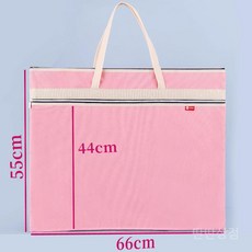 포트폴리오가방 아티스트용 휴대용 A2 파일 가방 A1 사이즈 지퍼 그림 문서 보관, 8. A2/4K(핑크/패브릭)